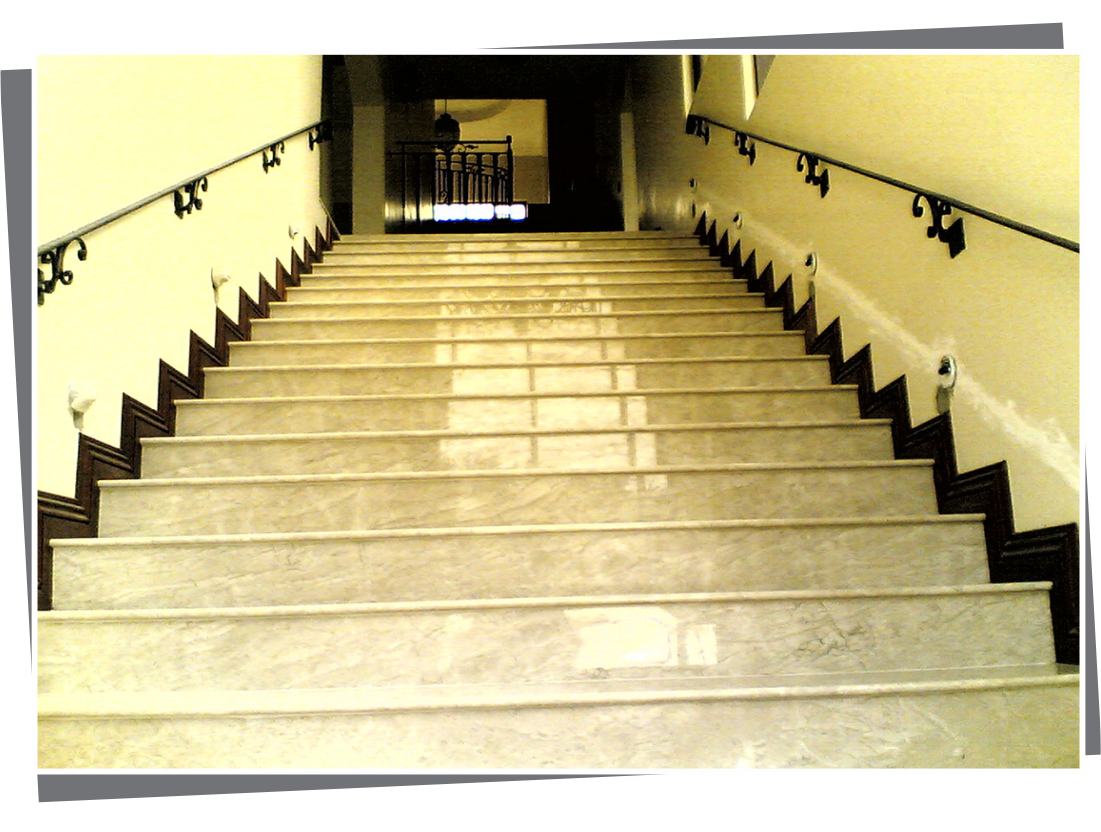 Escadas  de mármore em Blumenau